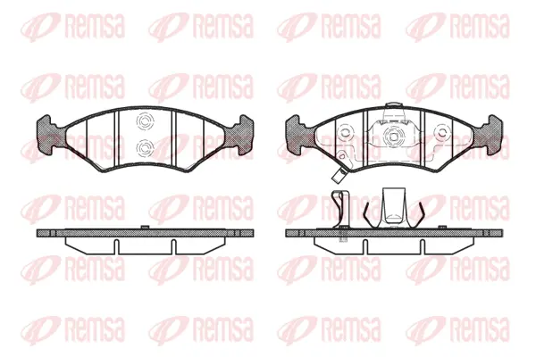 Brake Pad Set, disc brake (0502 22)