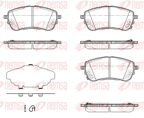 Brake Pad Set, disc brake (1858 12)