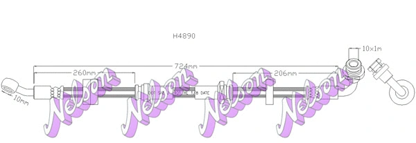 Brake Hose (H4890)