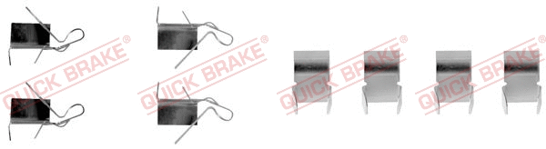 Accessory Kit, disc brake pad (109-1060)