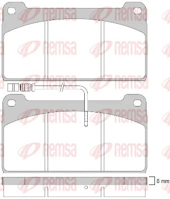 Brake Pad Set, disc brake (JCA823.40)