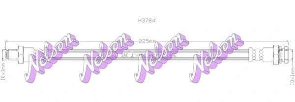 Brake Hose (H3784)