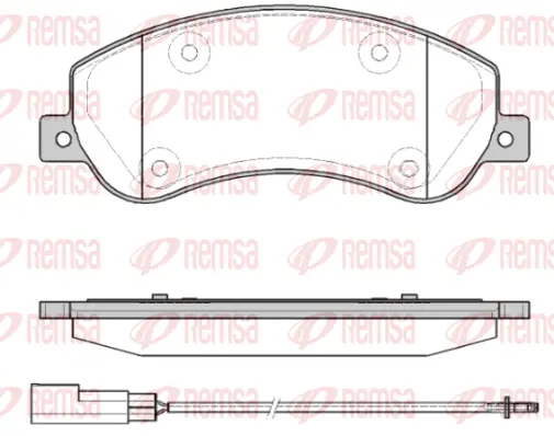 Brake Pad Set, disc brake (1250 11)