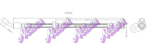 Brake Hose (H5902)