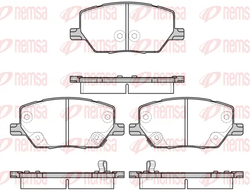Brake Pad Set, disc brake (1640 02)