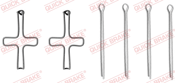 Accessory Kit, disc brake pad (109-1099)