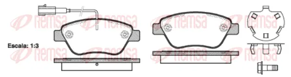 Brake Pad Set, disc brake (0858 32)