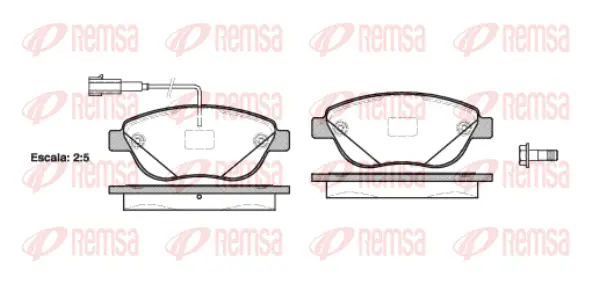 Brake Pad Set, disc brake (0859 12)