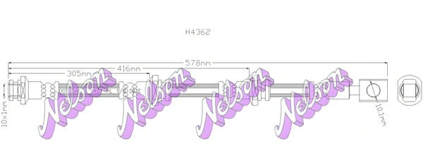 Brake Hose (H4362)