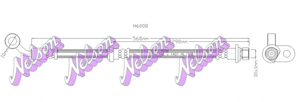 Brake Hose (H6008)