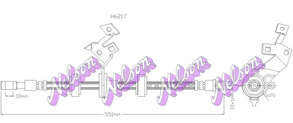 Brake Hose (H6217)