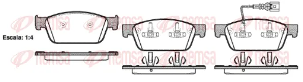 Brake Pad Set, disc brake (1440 01)