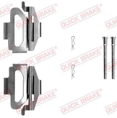 Accessory Kit, disc brake pad (109-1225)