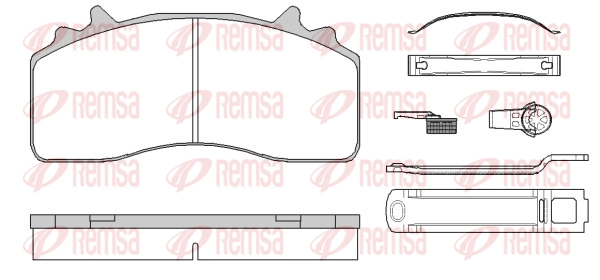 Brake Pad Set, disc brake (JCA1841.80)