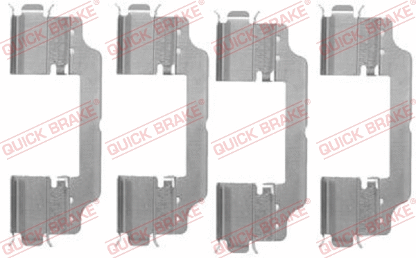 Accessory Kit, disc brake pad (109-1716)