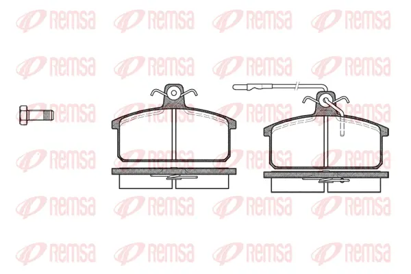 Brake Pad Set, disc brake (0128 32)