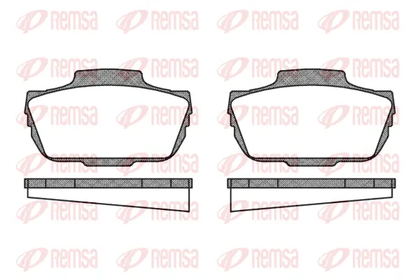 Brake Pad Set, disc brake (0055 00)