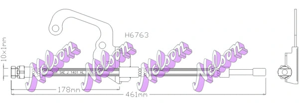 Brake Hose (H6763)