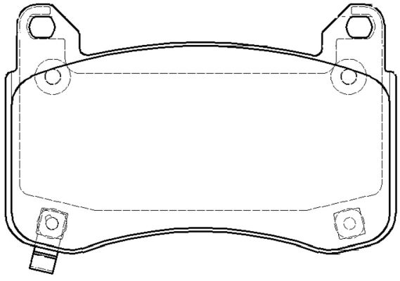 Brake Pad Set, disc brake (1992 04)