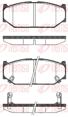 Brake Pad Set, disc brake (1381 12)