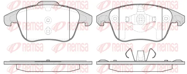 Brake Pad Set, disc brake (1249 30)