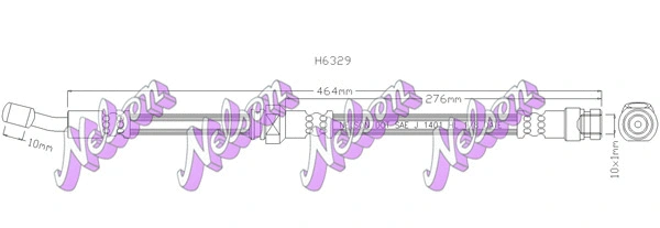 Brake Hose (H6329)