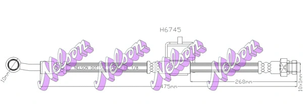 Brake Hose (H6745)
