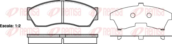 Brake Pad Set, disc brake (1253 00)