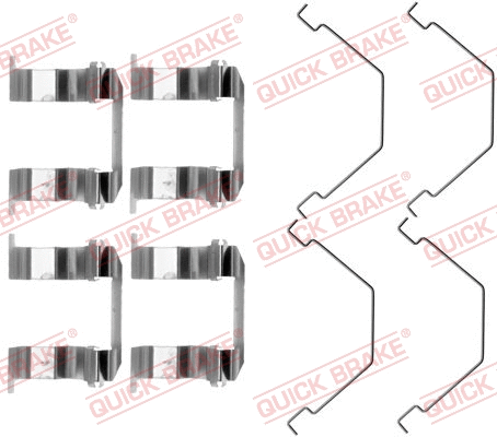 Accessory Kit, disc brake pad (109-1158)