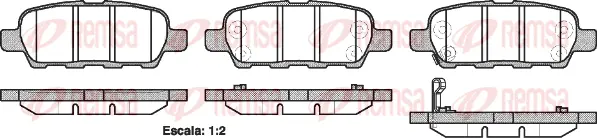 Brake Pad Set, disc brake (0876 21)