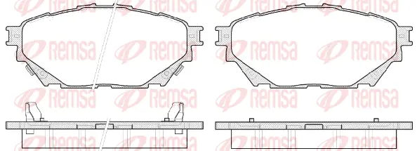 Brake Pad Set, disc brake (1544 04)