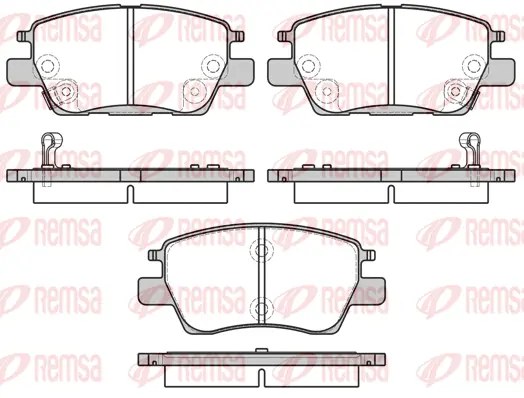 Brake Pad Set, disc brake (1630 12)