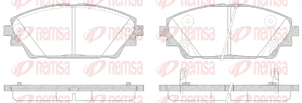 Brake Pad Set, disc brake (1569 02)