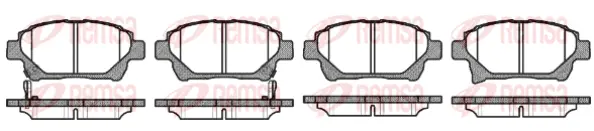 Brake Pad Set, disc brake (0971 12)