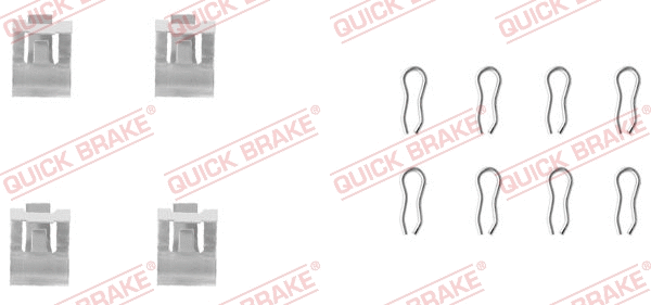 Accessory Kit, disc brake pad (109-1055)