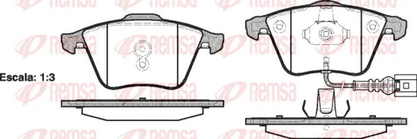 Brake Pad Set, disc brake (0964 41)