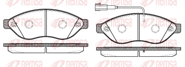 Brake Pad Set, disc brake (1237 12)
