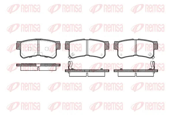 Brake Pad Set, disc brake (0746 22)