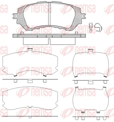 Brake Pad Set, disc brake (1558 00)