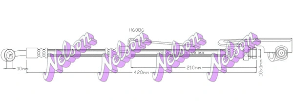 Brake Hose (H6086)