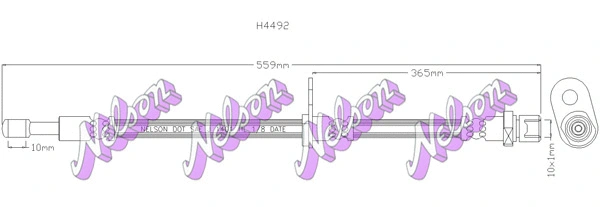 Brake Hose (H4492)