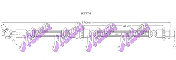 Brake Hose (H3974)
