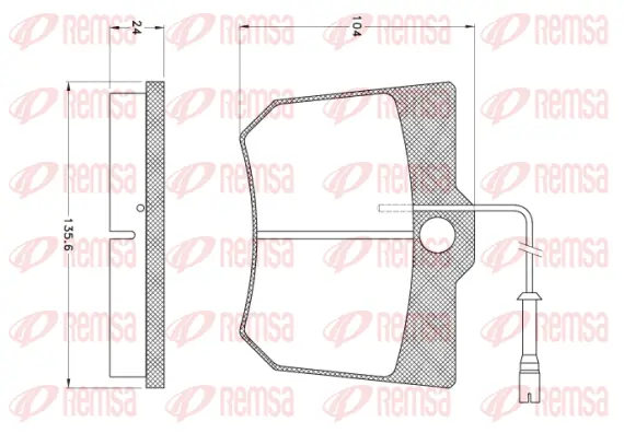 Brake Pad Set, disc brake (JCA1025)