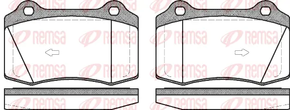 Brake Pad Set, disc brake (0434 55)