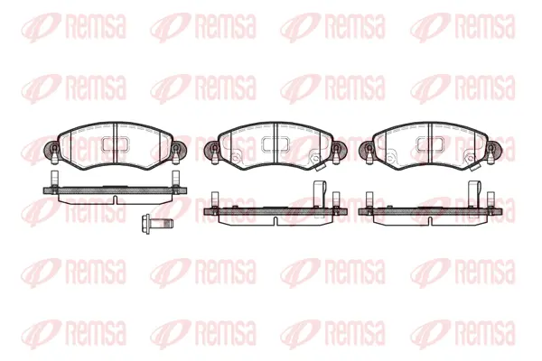 Brake Pad Set, disc brake (0702 12)