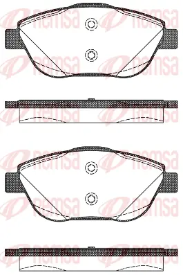 Brake Pad Set, disc brake (1392 10)