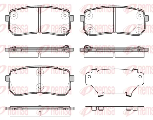 Brake Pad Set, disc brake (1288 12)