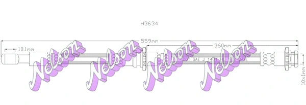 Brake Hose (H3634)