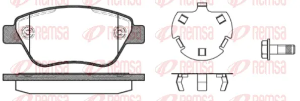 Brake Pad Set, disc brake (0858 30)