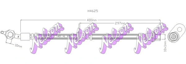 Brake Hose (H4625)